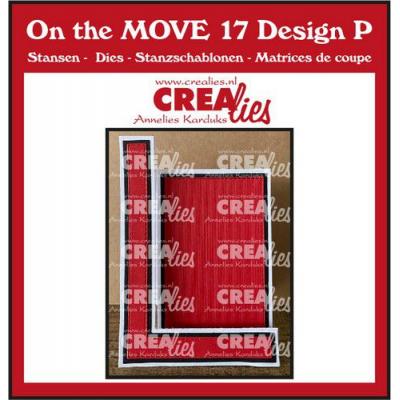Crealies On the MOVE Design P Stanzschablonen - Staffelei Karte