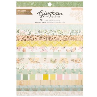 Crate Paper Gingham Garden Designpapiere - Paper Pad