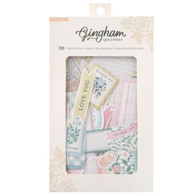 Crate Paper Gingham Garden Die Cuts - Paperie Pack