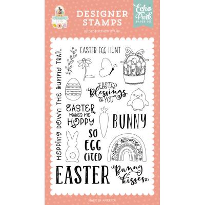 Echo Park It's Easter Time Clear Stamps - So Egg Cited