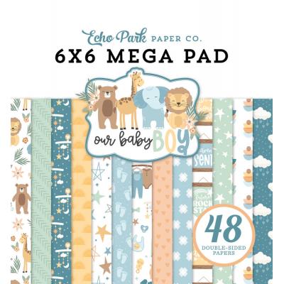 Echo Park Our Baby Boy Designpapiere - Cardmakers Mega Pad