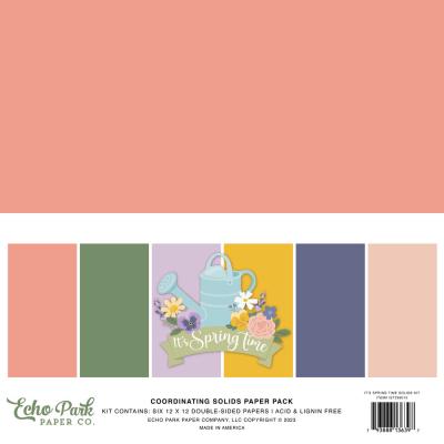 Echo Park It's Spring Time Cardstock - Solid Kit
