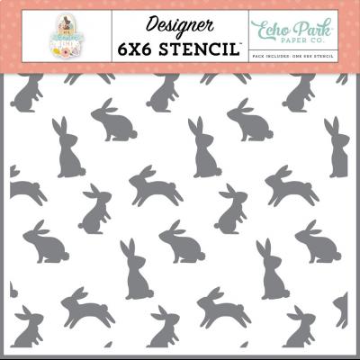 Echo Park It's Easter Time Stencil - Bunny Time