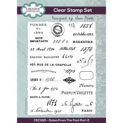Creative Expressions Helen Colebrook Clear Stamps - Dates From The Past Part 2