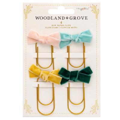 American Crafts Maggie Holmes Woodland Grove Embellishments - Bow Clips