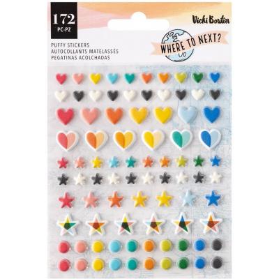 American Crafts Vicki Boutin Where To Next - Mini Puffy Stickers