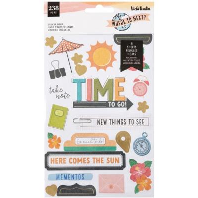 American Crafts Vicki Boutin Where To Next - Sticker Book