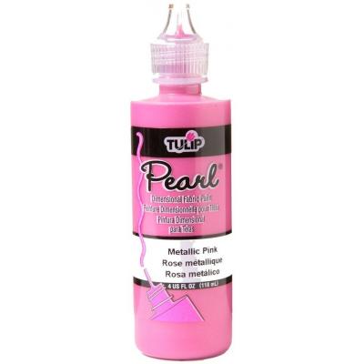 Tulip Textilfarbe - Pearl Dimensional Fabric Paint Metallic Pink