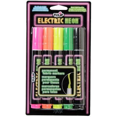 Tulip Textilfarbe - Fabric Markers Brush Electric Neon