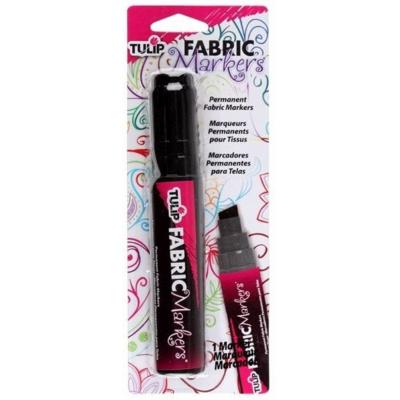 Tulip Textilfarbe - Fabric Markers Big Chisel Black