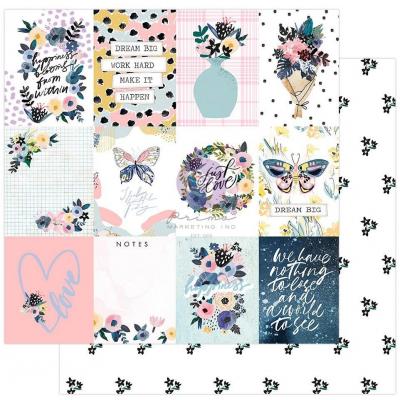 Prima Marketing Spring Abstract Designpapier - Happiness Blooms