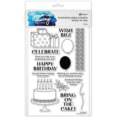 Spellbinders Simon Hurley Clear Stamps - Birthday Basics