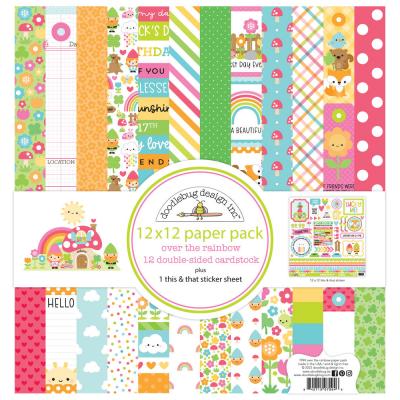 Doodlebug Over The Rainbow Designpapiere - Paper Pack