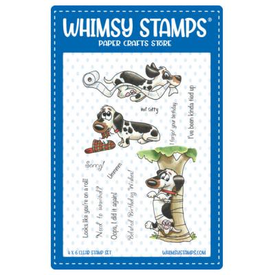 Whimsy Stamps Crissy Armstrong Clear Stamps - Doggie Naughty