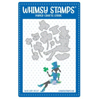 Whimsy Stamps Deb Davis and Denise Lynn Die - Shenanigans Lassie