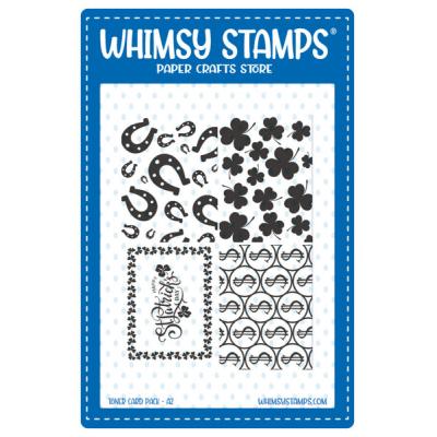 Whimsy Stamps Deb Davis Card Front Pack Spezialpapiere - Lucky Day