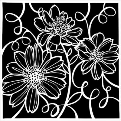 The Crafter's Workshop Stencil - Tangled Flora