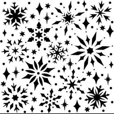 The Crafter's Workshop Stencil - Snowflake Sparkles