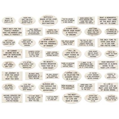 Idea-ology Tim Holtz Die Cuts - Chipboard Quote Chips Labels