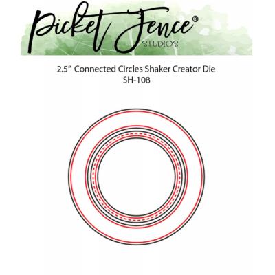 Picket Fence Studios Die - Connected Circles 2.5 Inch Shaker Creator
