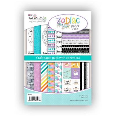 Polkadoodles Zodiac Designpapiere - Paper Pack