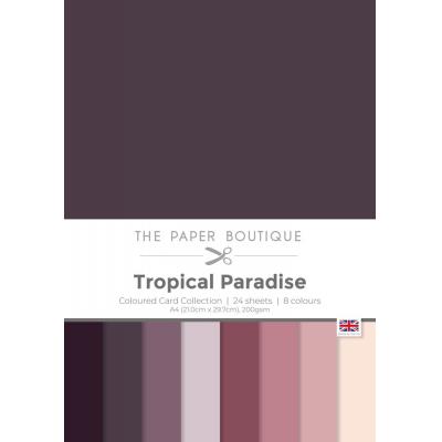 The Paper Boutique Tropical Paradise Cardstock - Coloured Card Collection