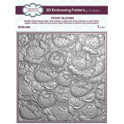 Creative Expressions Sue Wilson 3D Embossingfolder - Peony Blooms