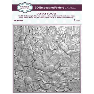 Creative Expressions Sue Wilson 3D Embossingfolder - Cosmos Bouquet