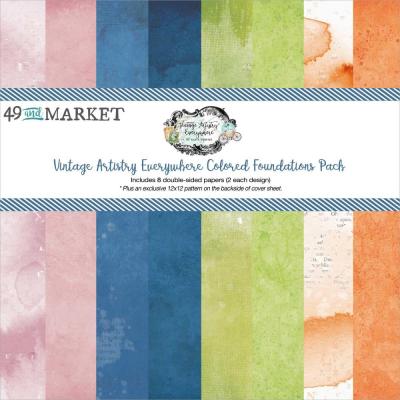 49 and Market Vintage Artistry Everywhere Cardstock - Collection Pack Foundations