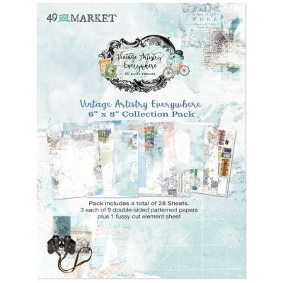 49 and Market Vintage Artistry Everywhere Designpapiere - Collection Pack