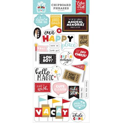 Echo Park Wish Upon A Star 2 Sticker - Chipboard Phrases