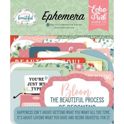 EchoPark Life Is Beautiful Die Cuts - Ephemera