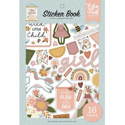 Echo Park Dream Big Little Girl Sticker - Sticker Book