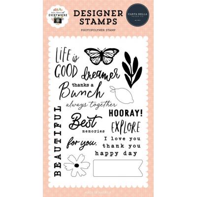 Carta Bella Here There And Everywhere Clear Stamps - Dreamer