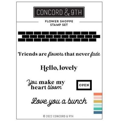 Concord & 9th Clear Stamps - Flower Shoppe