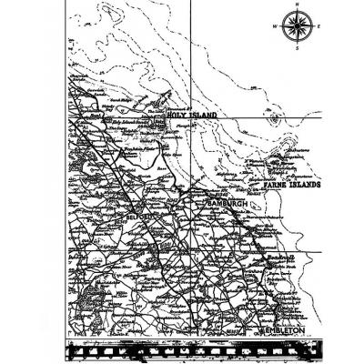 Crafty Individuals Rubber Stamp - Map Of Northumberland