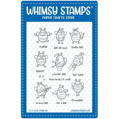 Whimsy Stamps Deb Davis Clear Stamps - Bizzy Bees 2