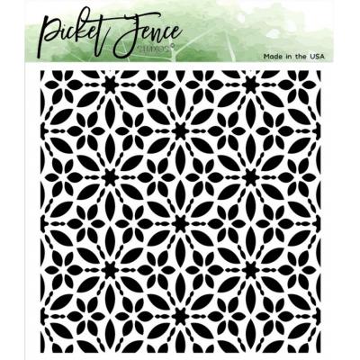 Picket Fence Studios Stencil - Flower Burst