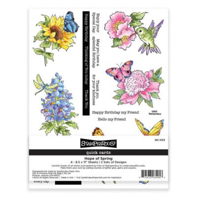 Stampendous Quick Card Panels - Hope Of Spring