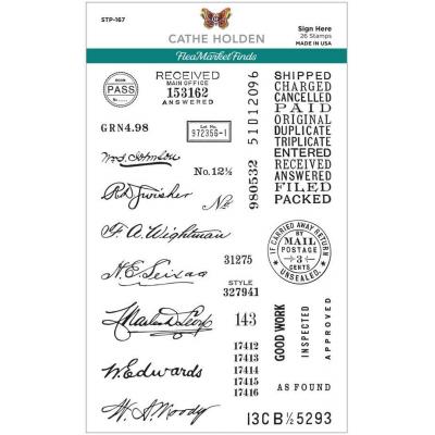 Spellbinders Clear Stamps - Sign Here