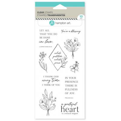 Hampton Art Clear Stamps - A Grateful Heart