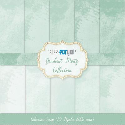 Papers For You  Gradient Minty Designpapiere - Scrap Paper Pack