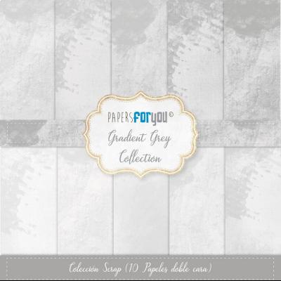 Papers For You Gradient Grey Designpapiere - Scrap Paper Pack