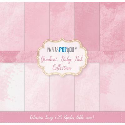Papers For You Gradient Baby Pink Designpapiere - Mini Scrap Paper PackScrap Paper Pack