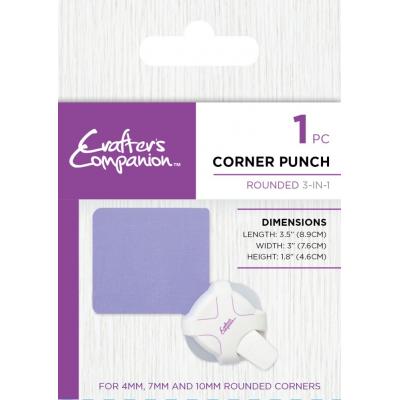 Crafter's Companion Motivstanzer - Corner Punch Rounded 3-in-1