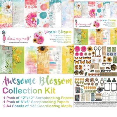 Dress My Craft Awesome Blossom Designpapiere - Collection Kit