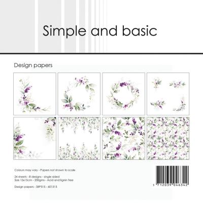 Simple and Basic Lavender Spirit Designpapier - Paper Pad