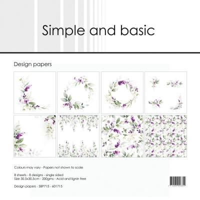Simple and Basic Lavender Spirit Designpapier - Paper Pad
