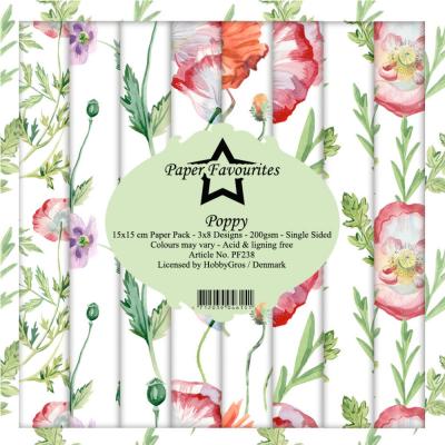 Dixi Craft Paper Favourites Poppy Designpapiere - Paper Pack