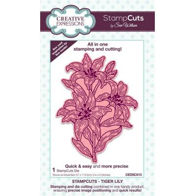 Creative Expressions Stamp And Cuts - Tiger Lily